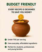 100 Easy Indian Recipes for Students & Bachelors | 1-Pan Meals Under ₹50 Per Meal